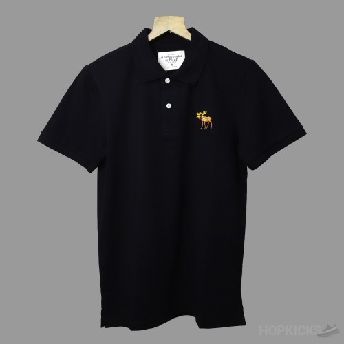 Abercrombie & Fitch Black Polo Shirt